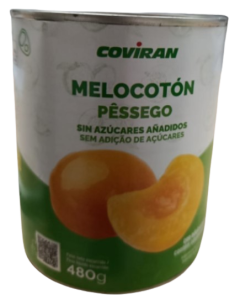 Melocoton Sin Azucares Añadidos Coviran 800 G  Esc. 480 G