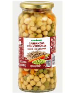 Garbanzo C/Verduras Coviran 540 G Esc. 400 G