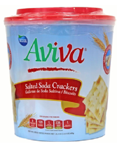 Galletas de Soda Saltina Cubeta con 23 Sobres x30G Aviva